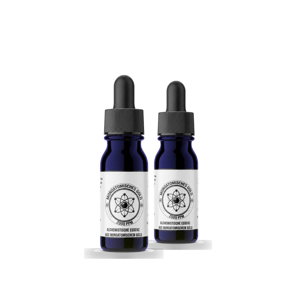 Monoatomisches Gold 2000 ppm | 2 Flaschen
