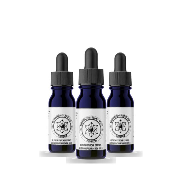 Monoatomisches Gold 2000 ppm | 3 Flaschen